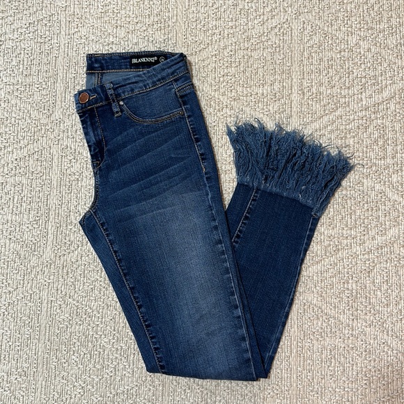Blank NYC Fringe Hem Jeans - Picture 1 of 4